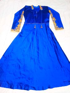 Royal Blue Embroidered Kurta Set