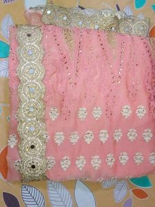 Peach Dress Material
