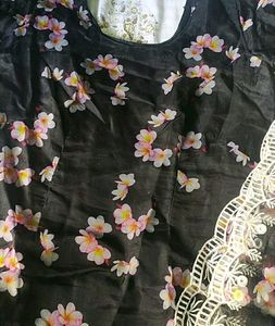 Black suit set with duppta