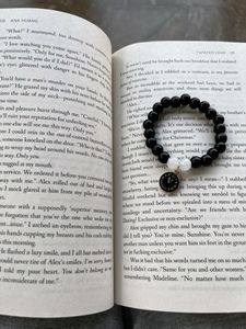 Clock Charm Black And White Bracelet For Bestfrien