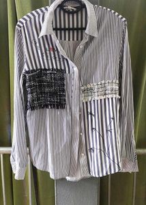 Striped Patchwork Shirt
