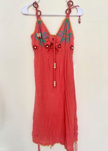 CORAL BEACH DRESS ✨