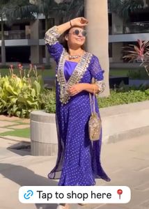 Elegant Blue Embellished Dress