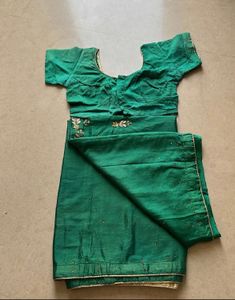 Embroidered Green Ethnic Skirt