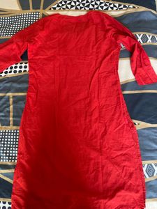 Red Ethnic Kurta