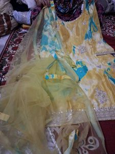 Heavy party  Wear plazo Dress 40 Size