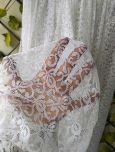 White Net Maxi Dress
