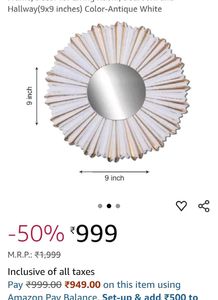 🌸2 Decorative Wall Decor Mirrors