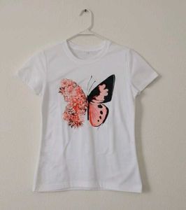 🦋 butterfly Print White Tee 🦋