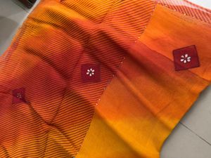 Ombre Orange Sari