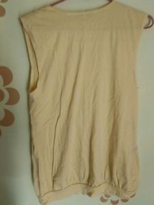 Yellow Bow Sleeveless Top