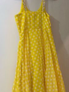 Elegant Yellow Anarkali Never Used