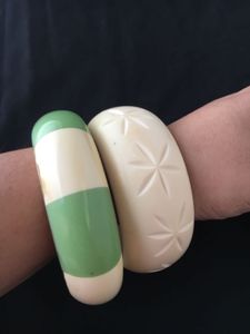 vintage carved and dyed  bangles combo
