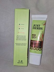 Just Herbs Spf60 PA+++ Gel Sunscreen