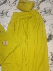 Green Punjabi Suit with Dupatta