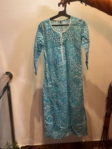 Elegant Blue Printed Kurta