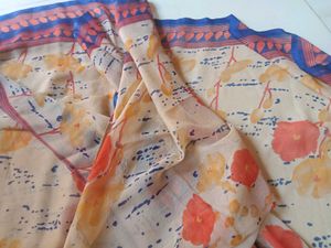 Floral Print Fabric Duppata/Stall