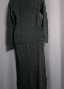 Gray Knit Maxi Dress 🖤