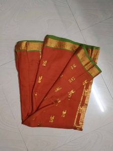 Simple Pure Kanchi Pattu Saree 🧡