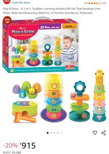 Play N Grow - A 5-In-1 Toddlers Learning Activity