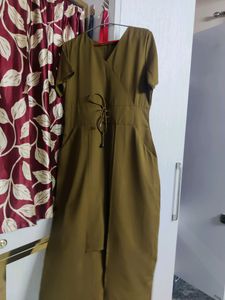 Auguri olive green one piece