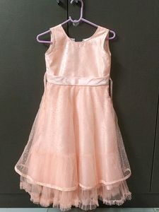 Girls Peach Colour Frock.Size -22