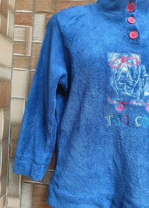 Cute Blue Pullover Sweater