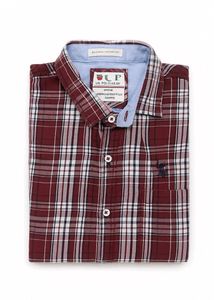 Original Check Shirt – Maroon/White