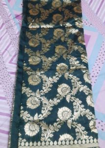 Emerald Green Banarasi Silk Saree