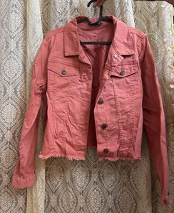 Pink Denim Jacket