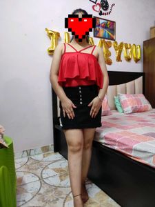 Red Frilled Monokini Bodysuit