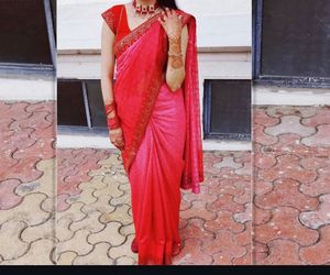 Elegant Red bridal Saree