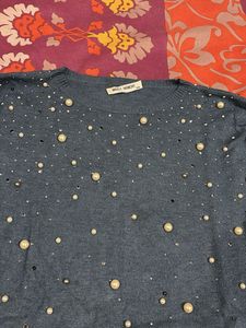 Pearl Embellished Sweater