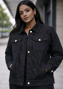 Stylish Black Denim Jacket