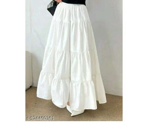 White Long Skirt 🧡