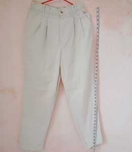 Beutiful Plates High Waist Korean Pant
