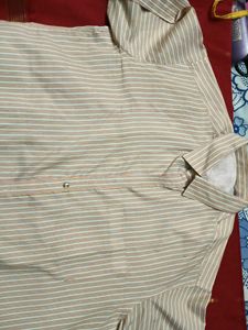 GoldenBeezeColor FullSleeves Polyester Shirt-UsedO
