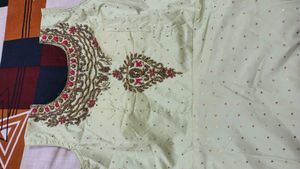 Embroidered Light Green Kurti