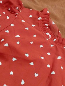 Red Polka Dot Women&#39;s Top