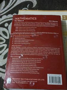 RD Sharma Mathematics -X