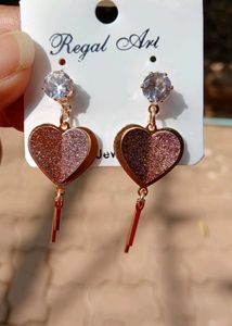 Heart Drop Earrings