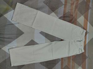 Beige Straight Fit Jeans