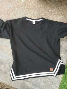 Black &amp; White Trim Tee