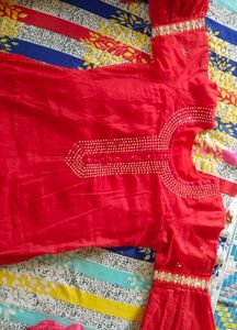 Beautiful Red Kurti Set... ❤️