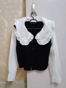 Stylish Black & White Top