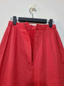 Red Straight Skirt