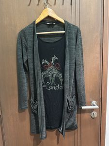 Breezy and effortlessly stylish, this black top wi
