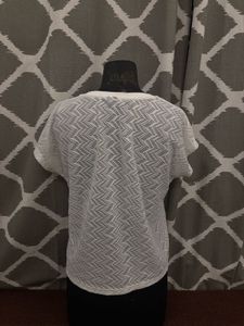 White Sheer Pocket Tee