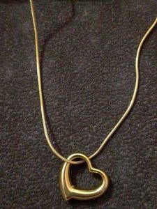Gold Heart Pendant Necklace