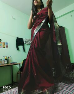Beautiful Maroon Saree